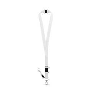 Tour de cou en polyester avec mousqueton en métal 20 × 510 mm, vue 7