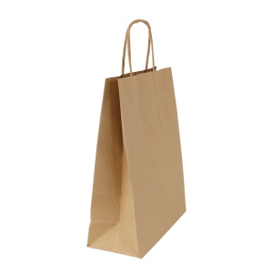 Sac papier kraft anses torsadées 180 × 240 × 80 mm, vue 4