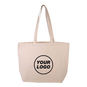 Sac avec soufflet de fond en coton 330gr, vue 2