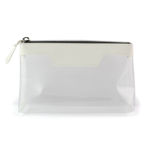 Trousse zippée transparente 185 x 120 x 60 mm en PU, vue 4