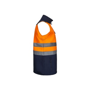 Gilet softshell bicolore, vue 4