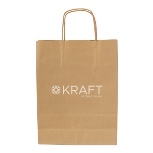 Sac papier kraft anses torsadées 240 × 320 × 110 mm, vue 3