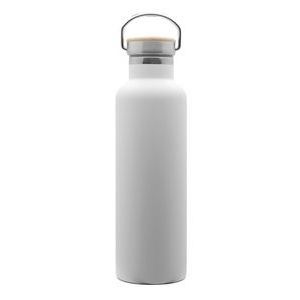 Bouteille isotherme blanche, bouchon bambou, 750 ml Baladéo, vue 2