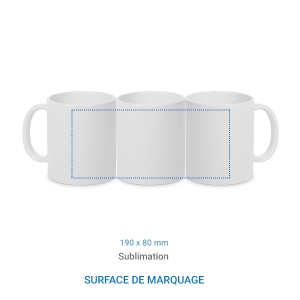 Mug blanc – 325 ml, vue 4