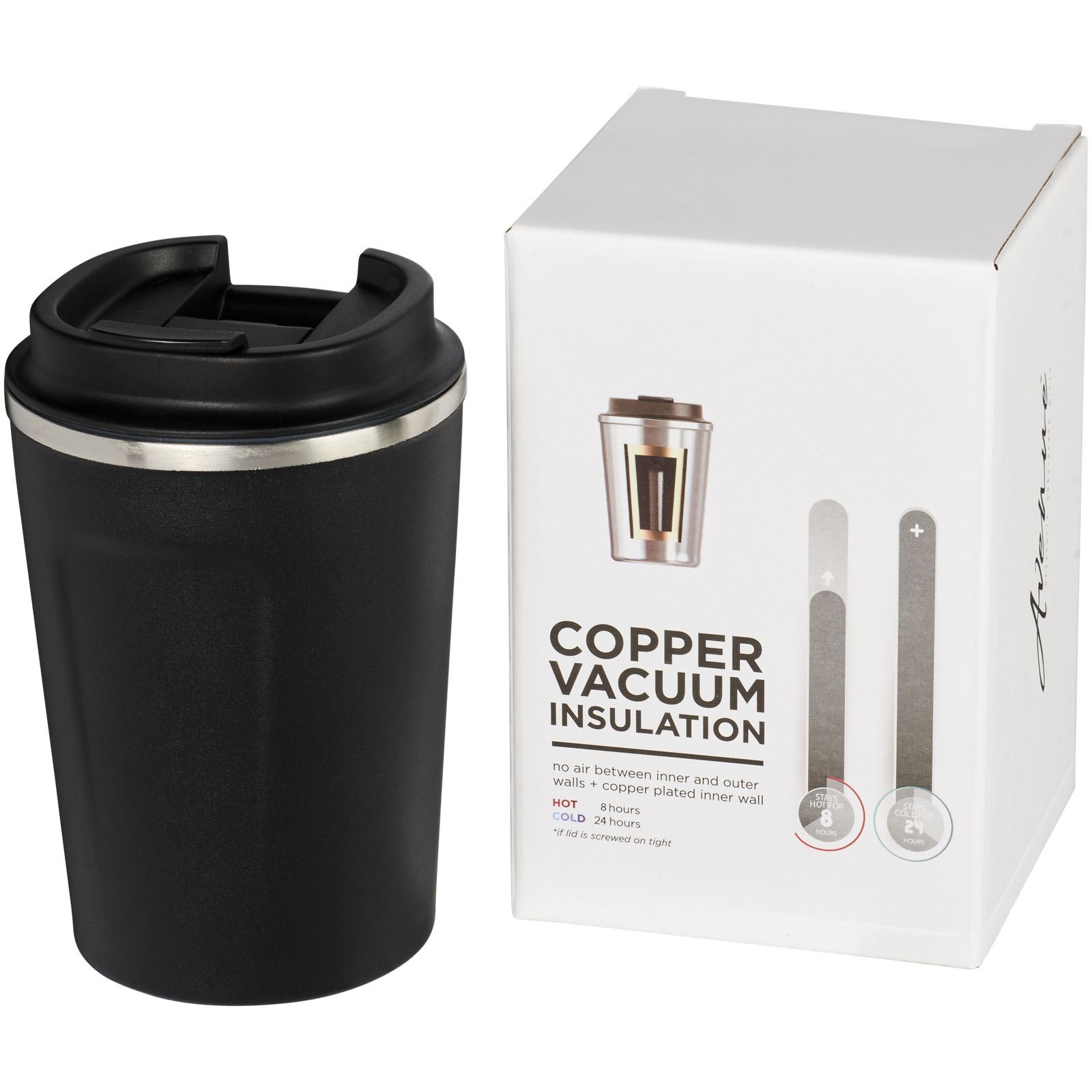 Gobelet avec isolation par le vide et couche de cuivre 360ml étanche