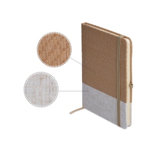 Carnet b6 couverture coton et fibres de bambou, vue 3