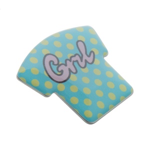 Badge en métal 30 × 25 mm