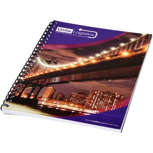 Carnet de notes à spirales A5 avec couverture arrière imprimée, vue 2