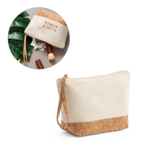 Trousse de toilette 100% coton et liège